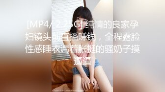 [MP4/ 2.25G] 纯情的良家孕妇镜头前直播赚钱，全程露脸性感睡衣漏着胀挺的骚奶子摸逼逼