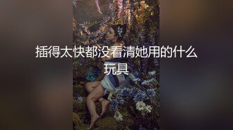 插得太快都没看清她用的什么玩具