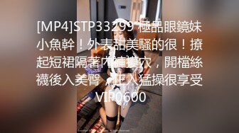 [MP4]STP33299 極品眼鏡妹小魚幹！外表甜美騷的很！撩起短裙隔著內褲摸穴，開檔絲襪後入美臀，正入猛操很享受 VIP0600