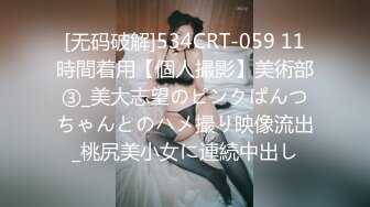 [无码破解]534CRT-059 11時間着用【個人撮影】美術部③_美大志望のピンクぱんつちゃんとのハメ撮り映像流出_桃尻美小女に連続中出し